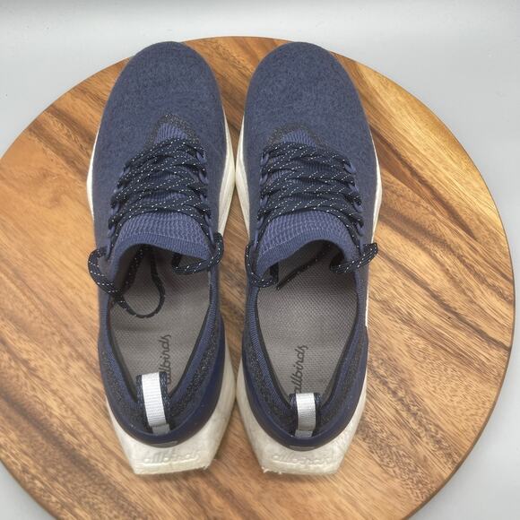 Allbirds Wool Flyer Mizzles Shoes Mens Size 12 Blue Running Comfort Walking Gym - Picture 5 of 8